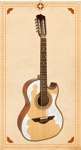 H. Jimenez LBQ4E Standard Series Bajo Quinto - Natural