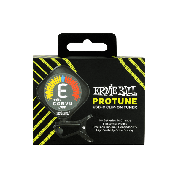 Ernie Ball P09627 ProTune USB-C Rechargeable Clip-on Tuner