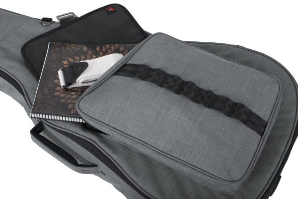 Gator GT-ACOUSTIC-GRY Transit Acoustic Guitar Bag - Light Grey