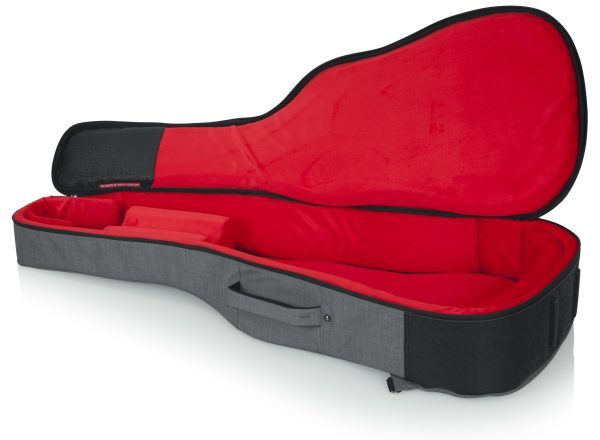 Gator GT-ACOUSTIC-GRY Transit Acoustic Guitar Bag - Light Grey