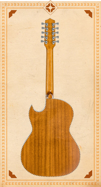 H. Jimenez LBQ1ENM Palomazo Bajo Quinto - Natural Mahogany