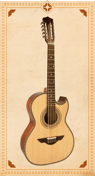 H. Jimenez LBQ1E Standard Series Bajo Quinto - Natural