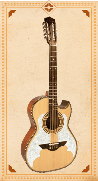 H. Jimenez LBQ3E Standard Series Bajo Quinto - Natural