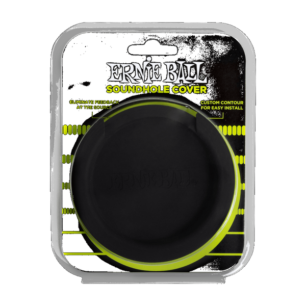 Ernie Ball P09618 ACOUSTIC SOUNDHOLE COVER - Black