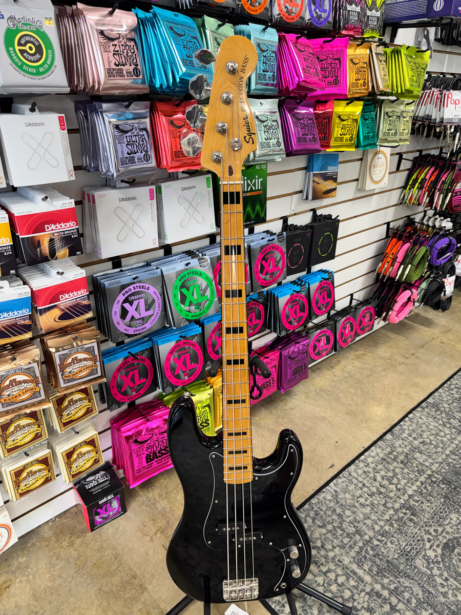 Squier Classic Vibe '70s Precision Bass - Black – Pop's Music