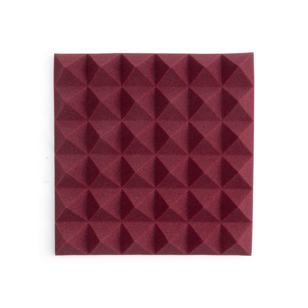 Gator GFW-ACPNL1212PBDY-8PK8 Pack of Burgundy 12x12" Acoustic Pyramid Pane