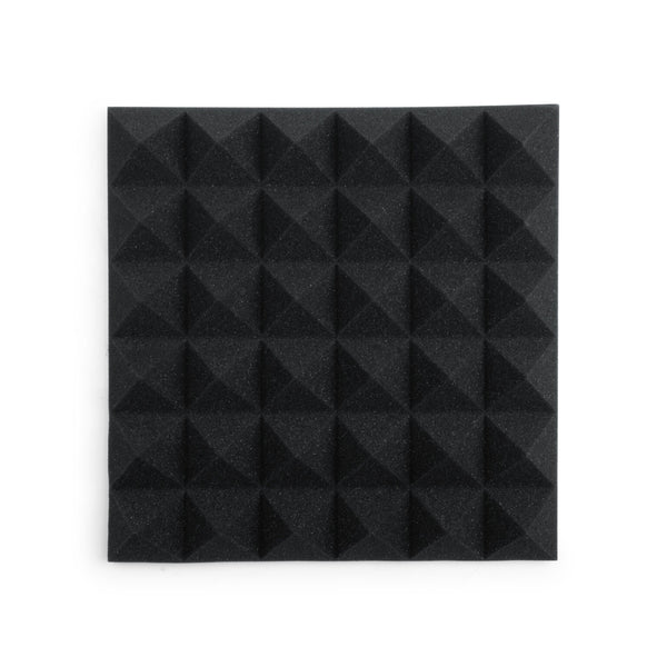 Gator GFW-ACPNL1212PCHA-8PK 8 Pack of Charcoal 12x12" Acoustic Pyramid Panel