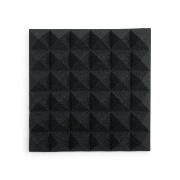 Gator 4 Pack of Charcoal 12x12" Acoustic Pyramid Panel