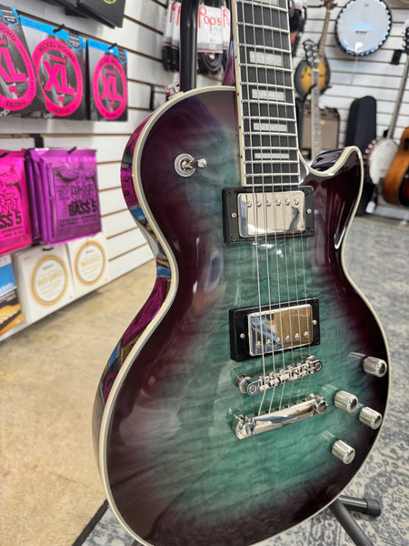 Epiphone Les Paul Custom Modern Quilt - Blueberry Burst