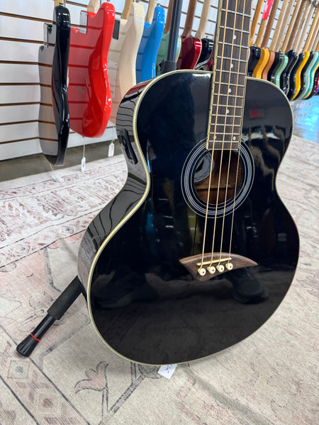Dean EAB-CBK Acoustic Electric 4 String Bass - Classic Black - Used