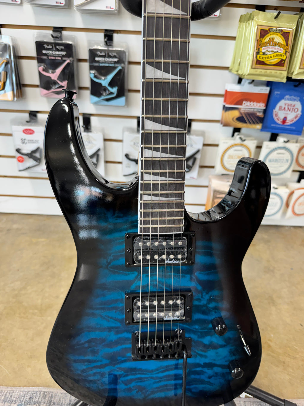 Jackson JS Series Dinky JS20 DKQ 2PT - Transparent Blue