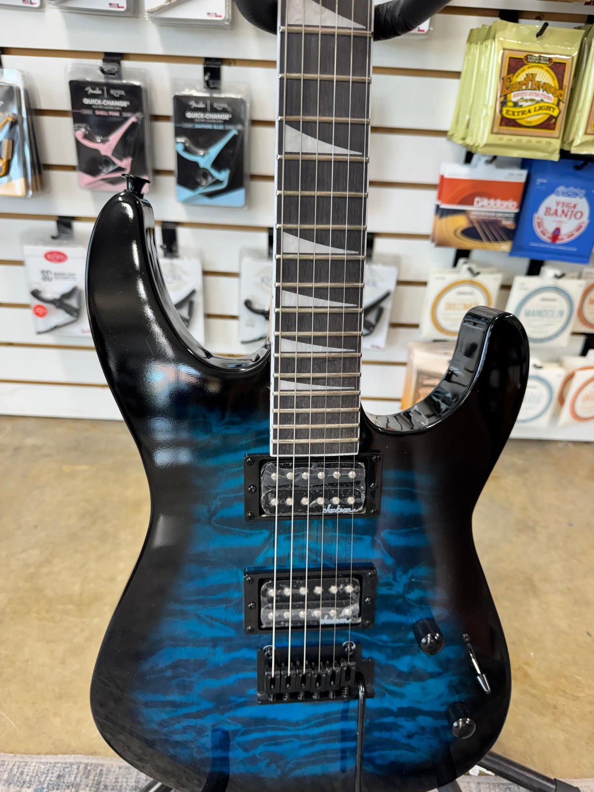 Jackson JS Series Dinky JS20 DKQ 2PT - Transparent Blue