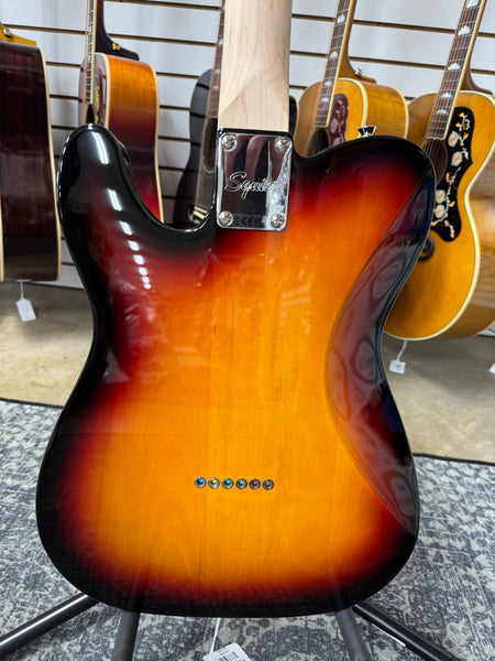 Squier Affinity Telecaster with Maple Fretboard, String Through Body - 3-Tone Sunburst - B Stock