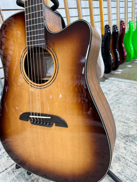 Alvarez AD60CE Shadowburst Dreadnought with Cutaway - Shadowburst