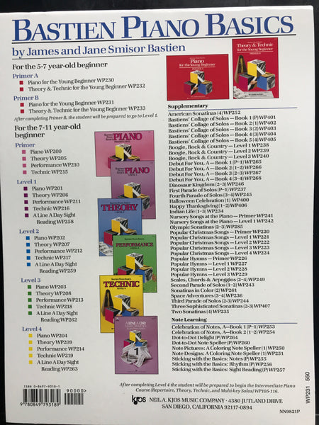 Bastien Piano Basics Piano for the Young Beginner Primer B
