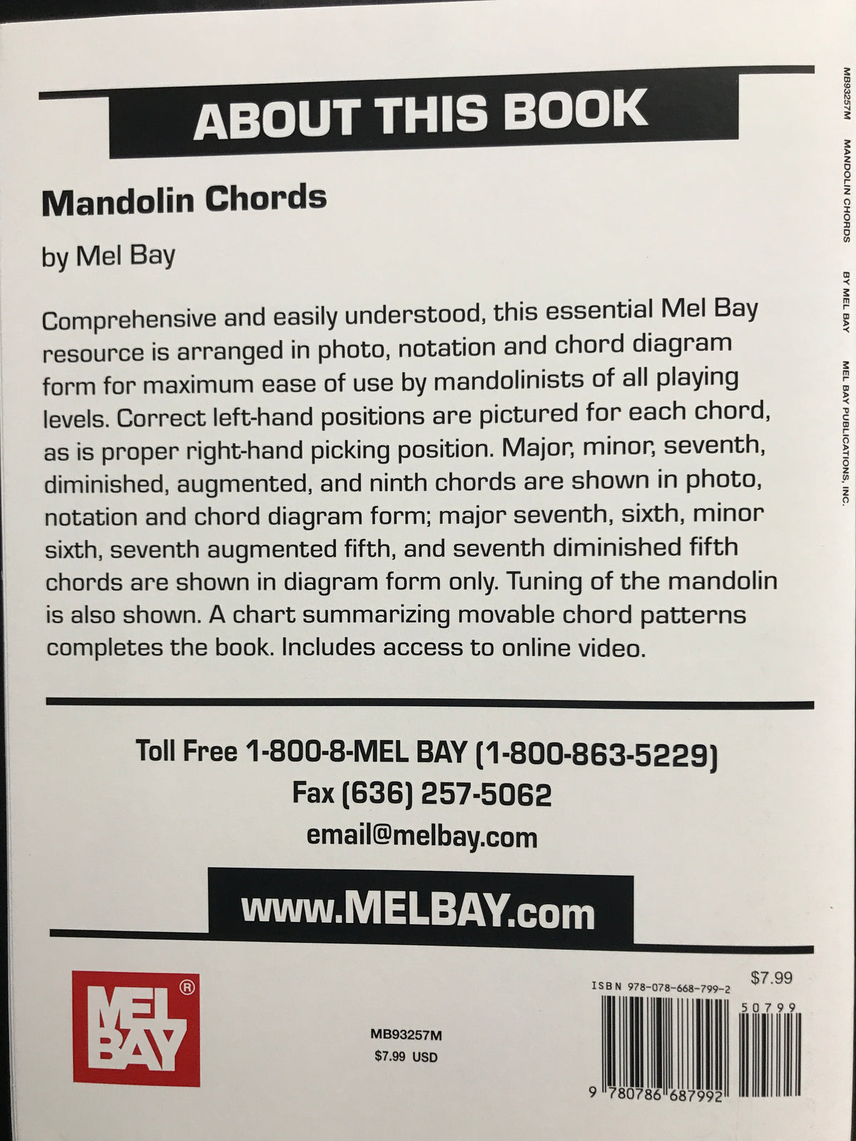 Mel Bay Mandolin Chords