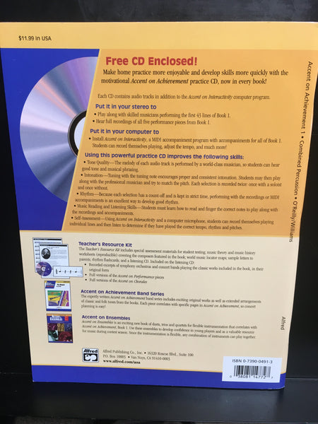 Hal Leonard Accent on Achievement Combined Percussion Book 1