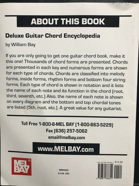 Mel Bay MB93283 Deluxe Guitar Chord Encyclopedia