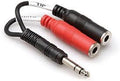 Hosa YPP-117 1/4"Trs(M) 2 1/4"Ts(F)