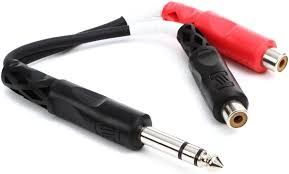 Hosa YPR-102 Y 1/4"Trs Rca(F)