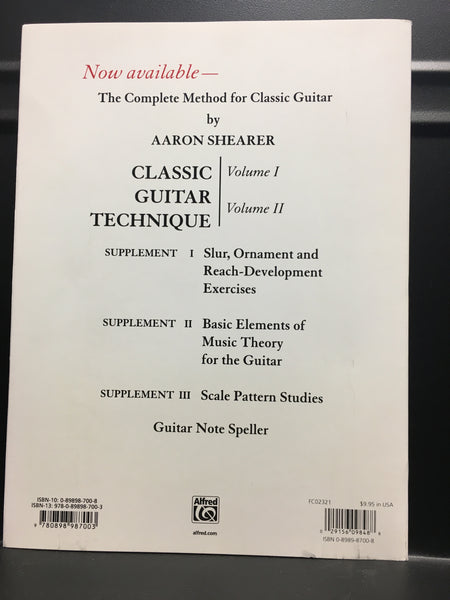 Basic Elements of Music Theory for the Guitar Supplement 2 Classic Guitar Technique