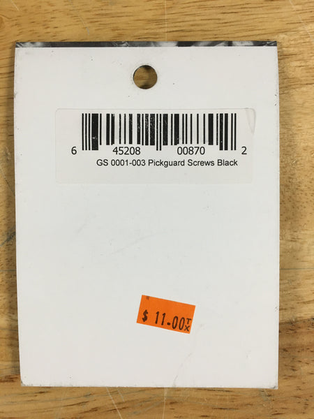 Allparts GS-0001-003 STANDARD PICKGUARD SCREWS Black
