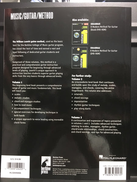 Berklee Press A Modern Method for Guitar Volume 1