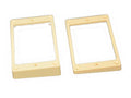 Allparts PC-0733-028 CURVED NECK AND BRIDGE HUMBUCKING PICKUP RING SET Cream