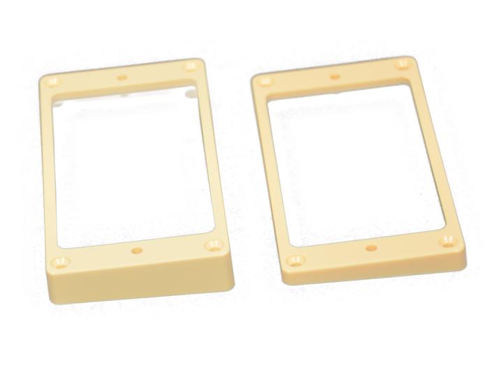 Allparts PC-0733-028 CURVED NECK AND BRIDGE HUMBUCKING PICKUP RING SET Cream