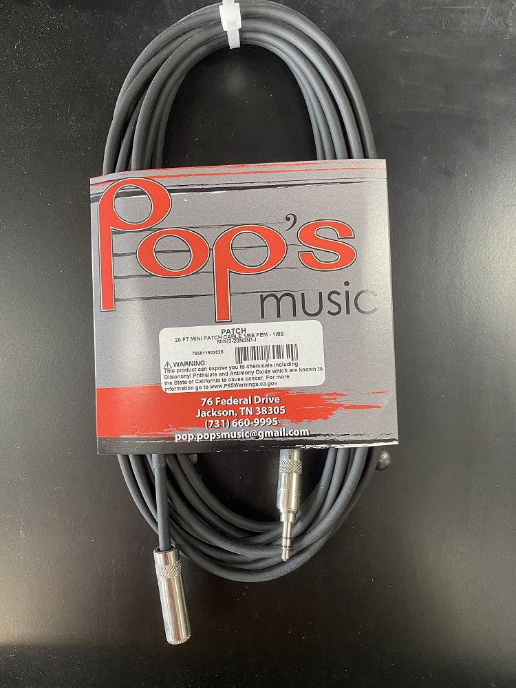 MINI3-20N0N1 20' 1/8" Extension