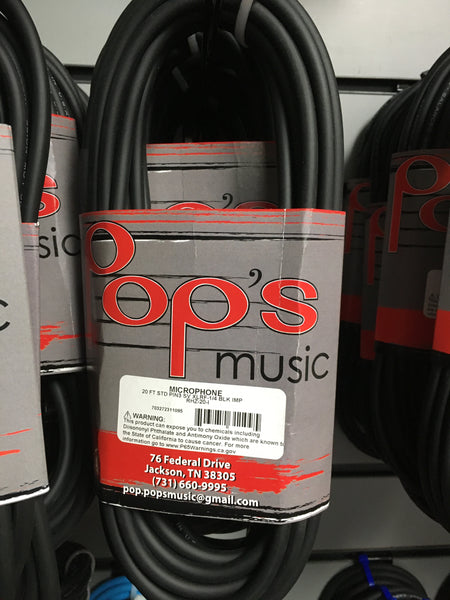 RapcoHorizon RHZ-20 20' XLR - 1/4" Cable