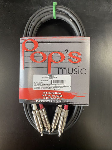 DC-6 6' Dual RCA Cable