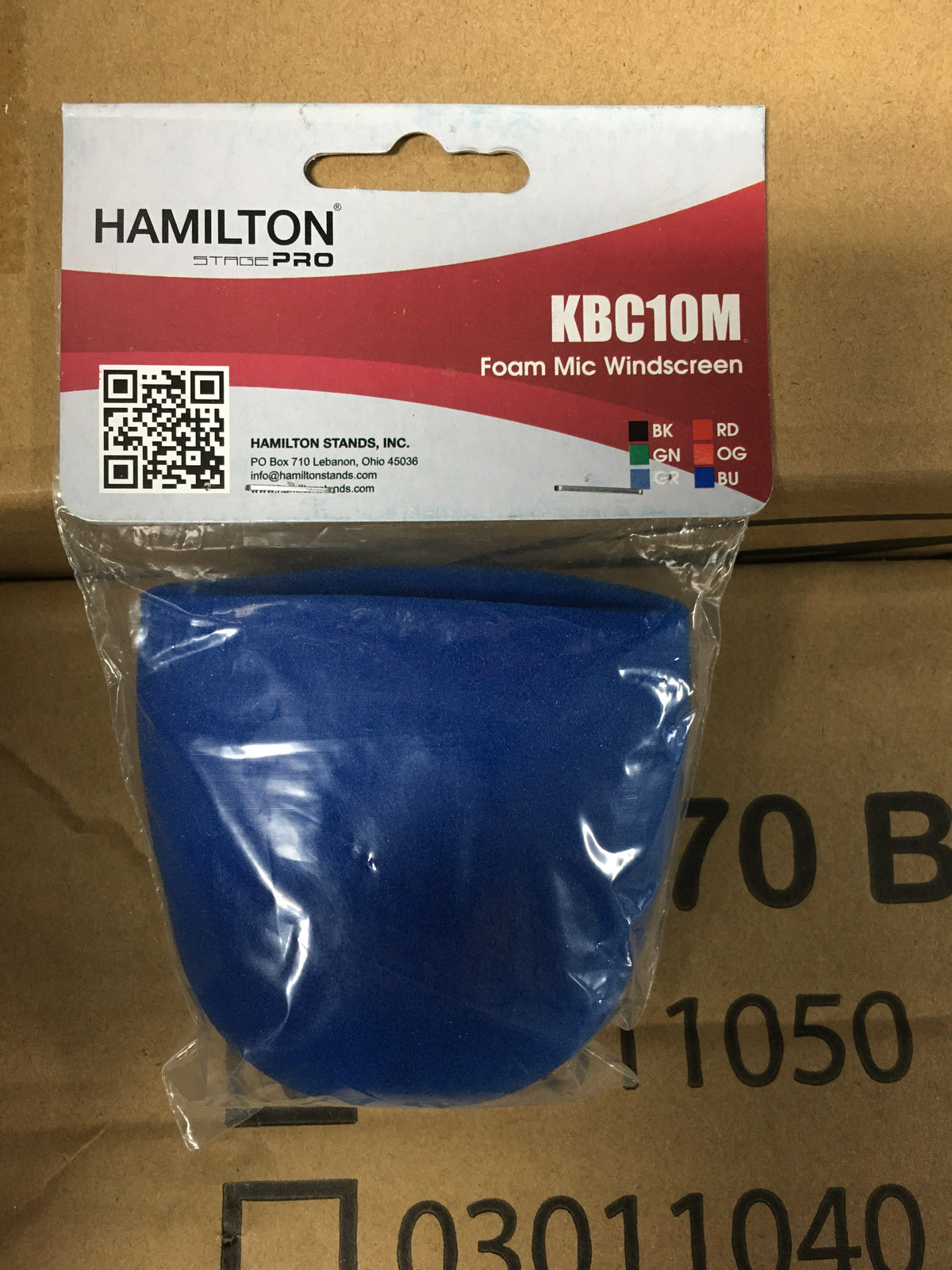 Hamilton KBC10M-BU Blue Microphone Windscreen