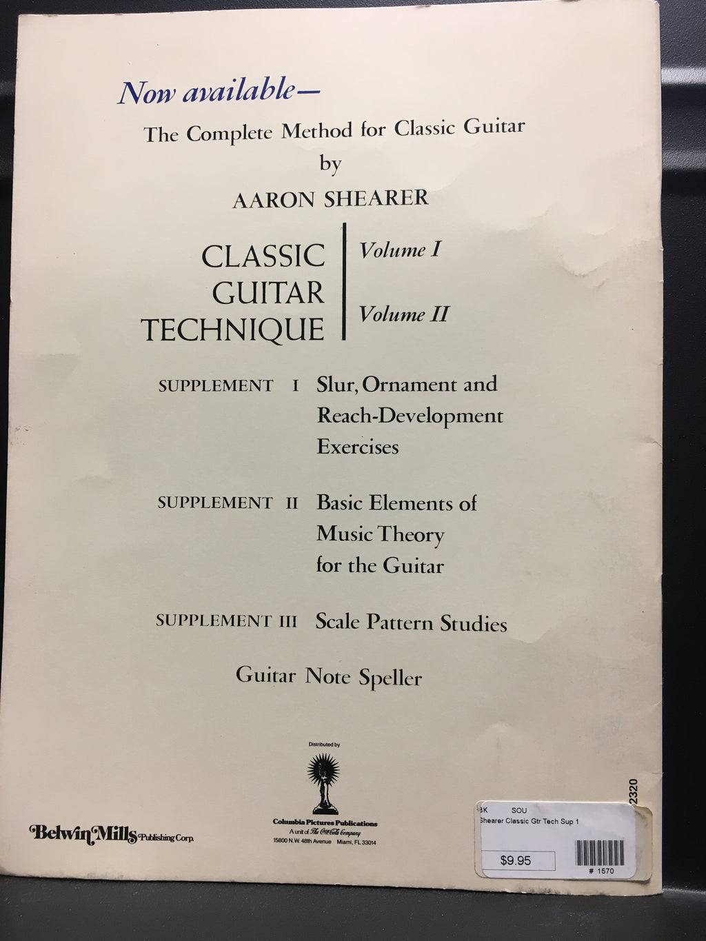 Aaron Shearer Slur, Ornament and Reach Development Exercises Supplement 1