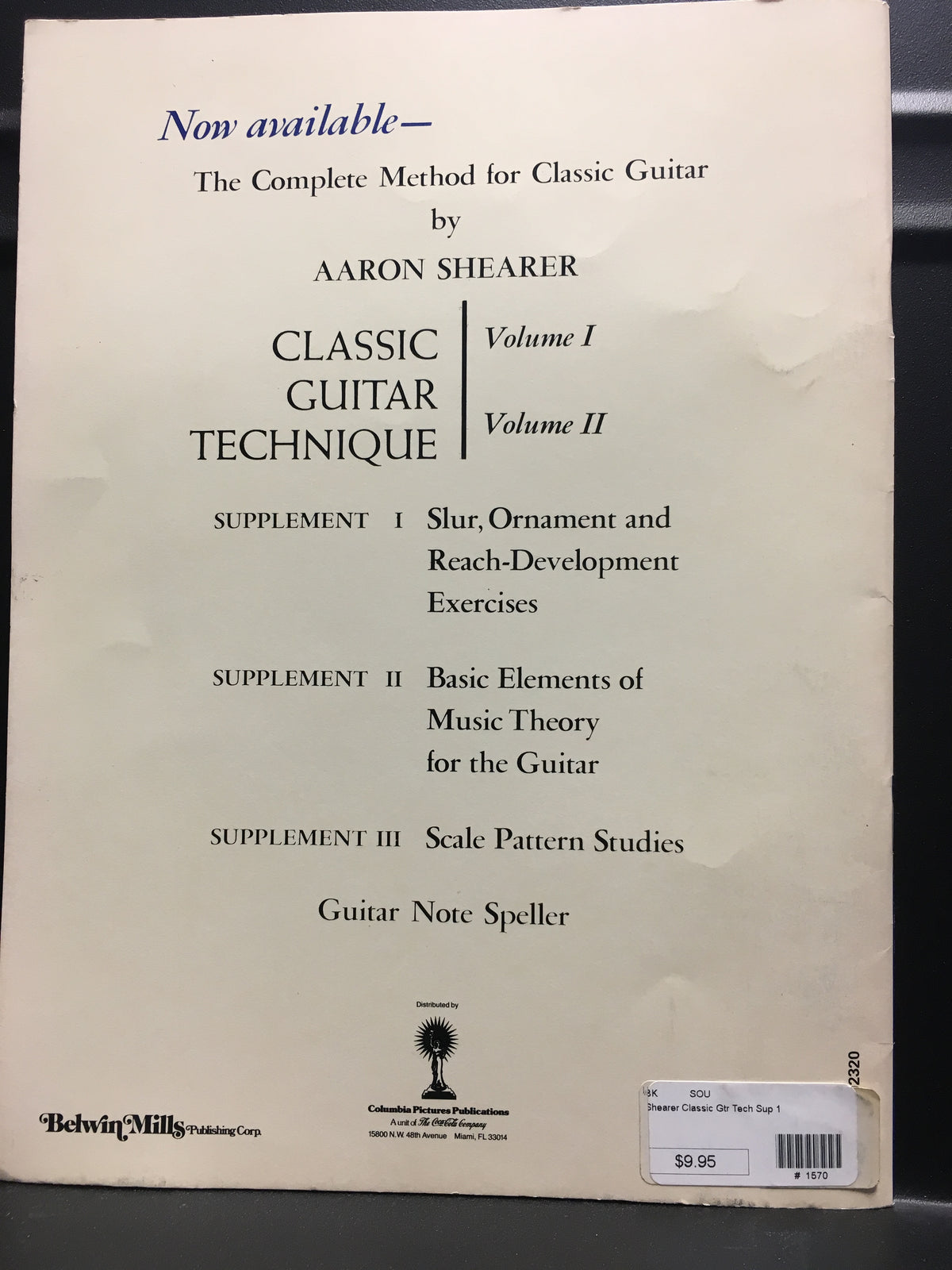 Aaron Shearer Slur, Ornament and Reach Development Exercises Supplement 1
