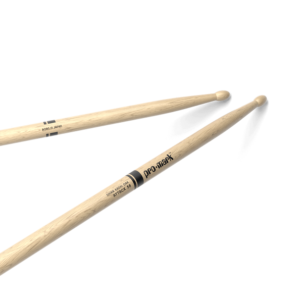 ProMark Classic Attack 5B Shira Kashi Oak Drumstick, Oval Wood Tip