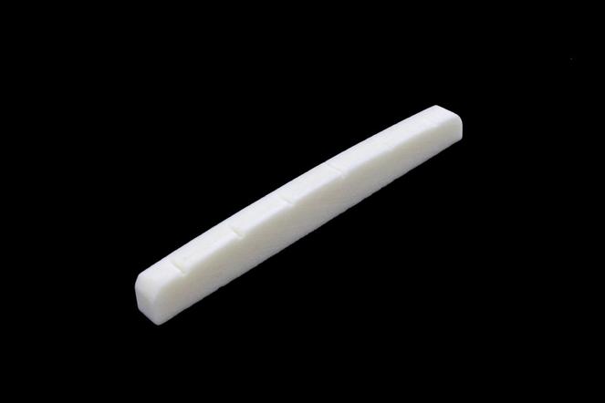 Allparts BN-0251-000 Bone Nut w/Flat Bottom Slotted Bleached