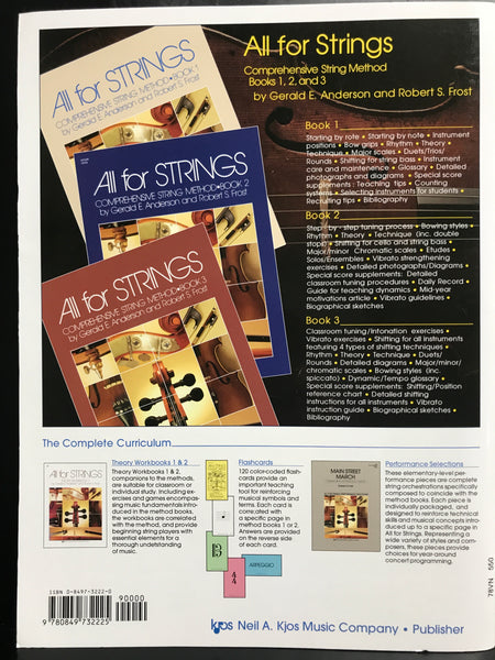 KJOS All for Strings Comprehensive String Method Book 1