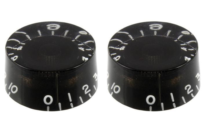 Allparts PK-0130-023 SET OF 2 VINTAGE-STYLE SPEED KNOBS Black