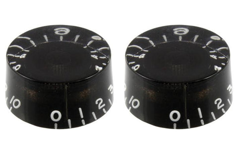 Allparts PK-0130-023 SET OF 2 VINTAGE-STYLE SPEED KNOBS Black
