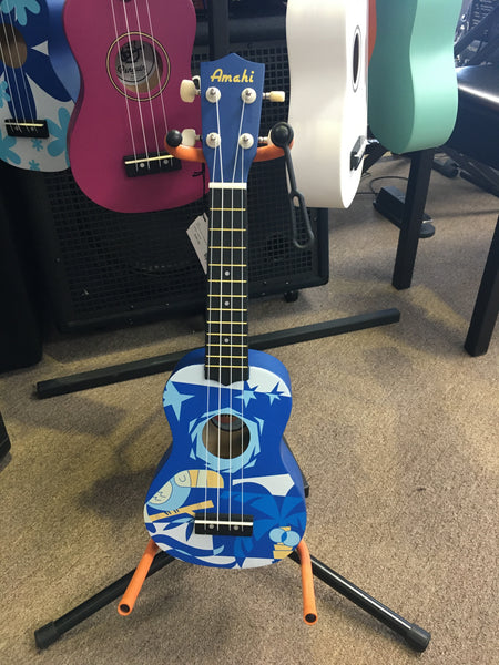 Amahi DDUK2 Amahi Blue Bird Ukulele, Soprano