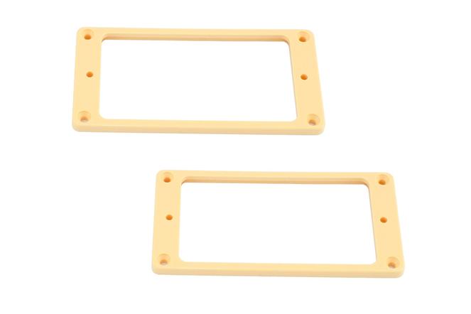 Allparts PC-0743-028 SLANTED HUMBUCKING PICKUP RING SET Cream