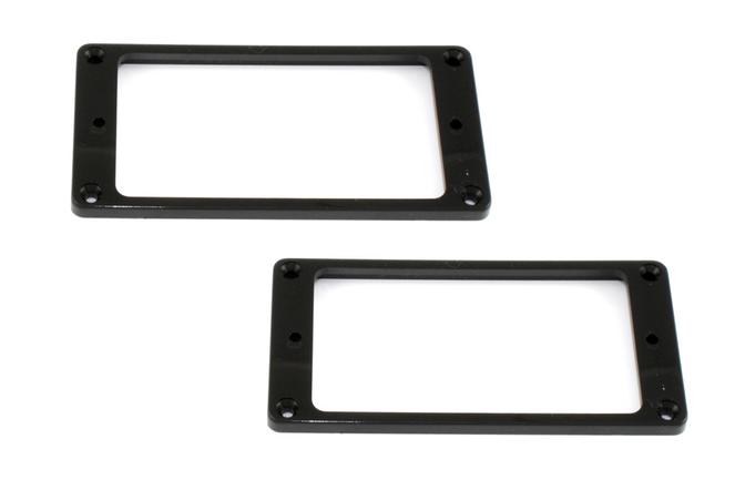 Allparts PC-0743-023 SLANTED HUMBUCKING PICKUP RING SET Black