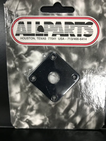 Allparts AP-0633-023 SQUARE JACKPLATE FOR LES PAUL Black