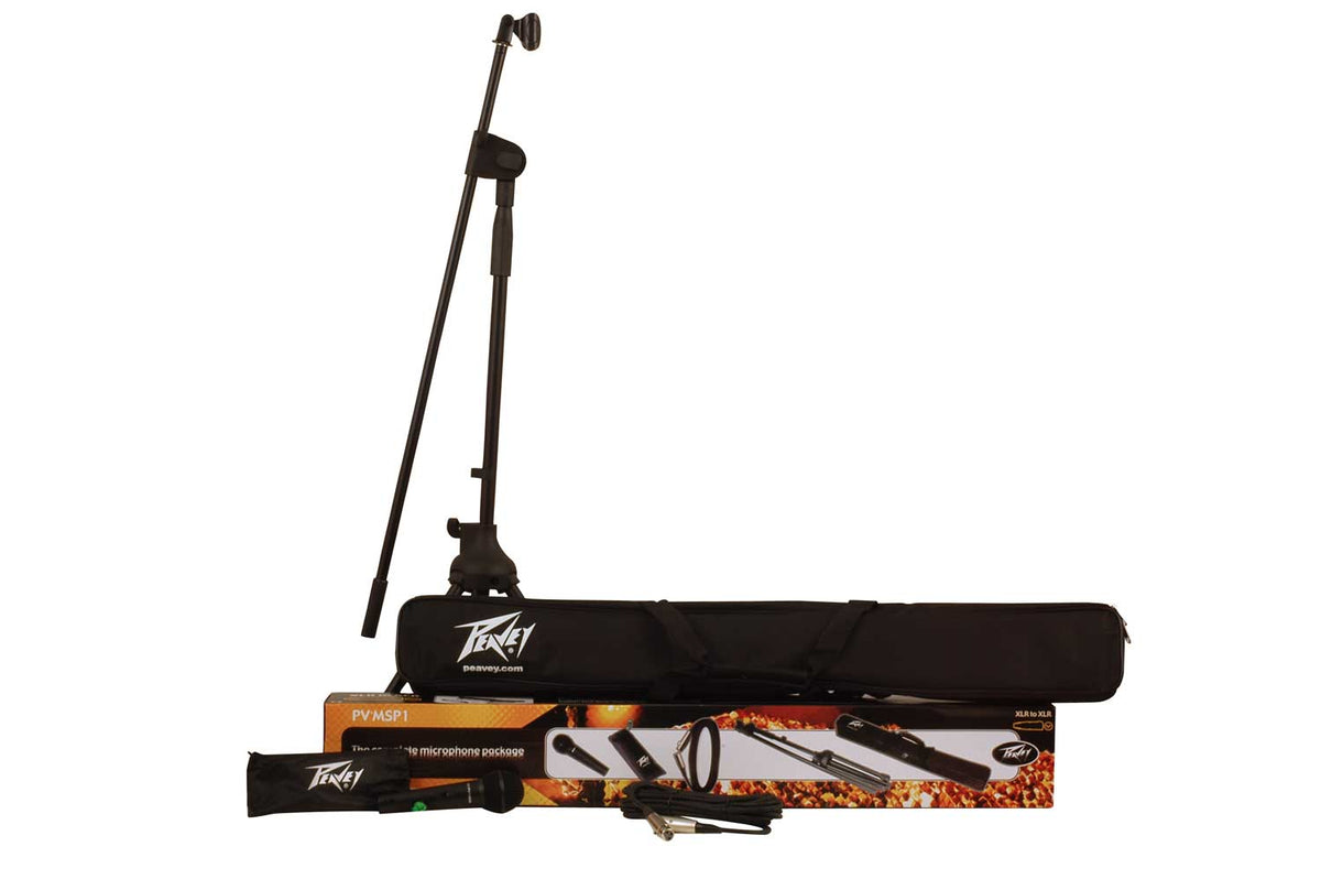 Peavey PV® MSP1 XLR Dynamic Cardioid Microphone with Accessories