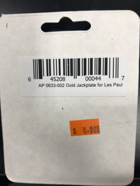 Allparts AP-0633-002 SQUARE JACKPLATE FOR LES PAUL Gold