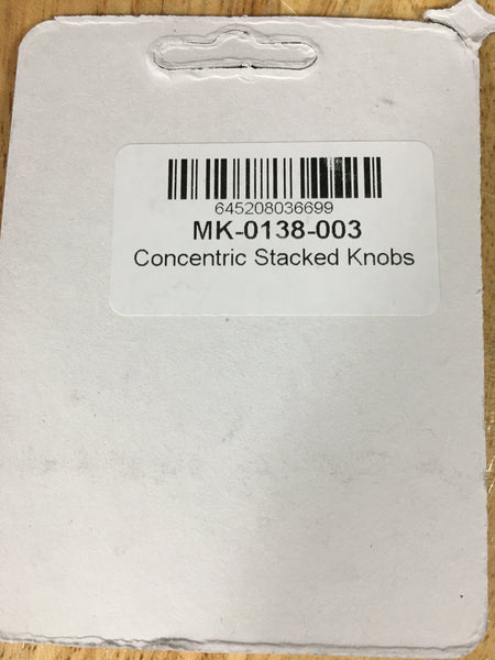 Allparts MK-0138-003 STACKED CONCENTRIC KNOB SET Black