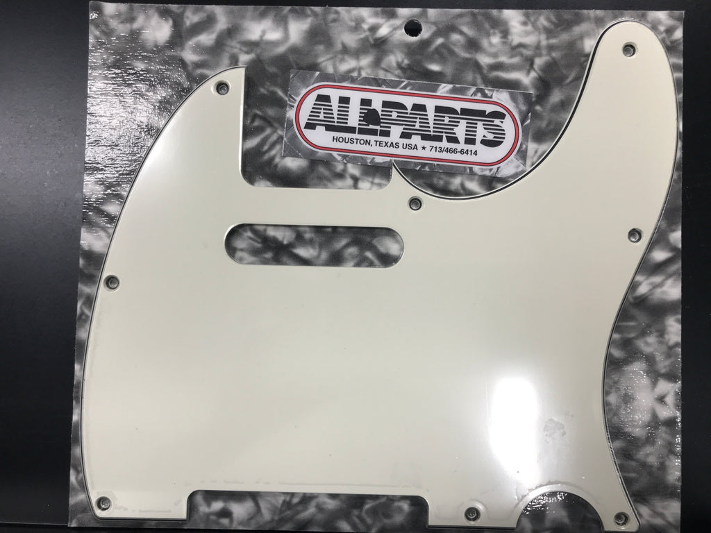 Allparts PG-0562-050 8-HOLE PICKGUARD FOR TELECASTER Parchment