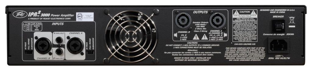 Peavey IPR2™ 3000 Lightweight Power Amp