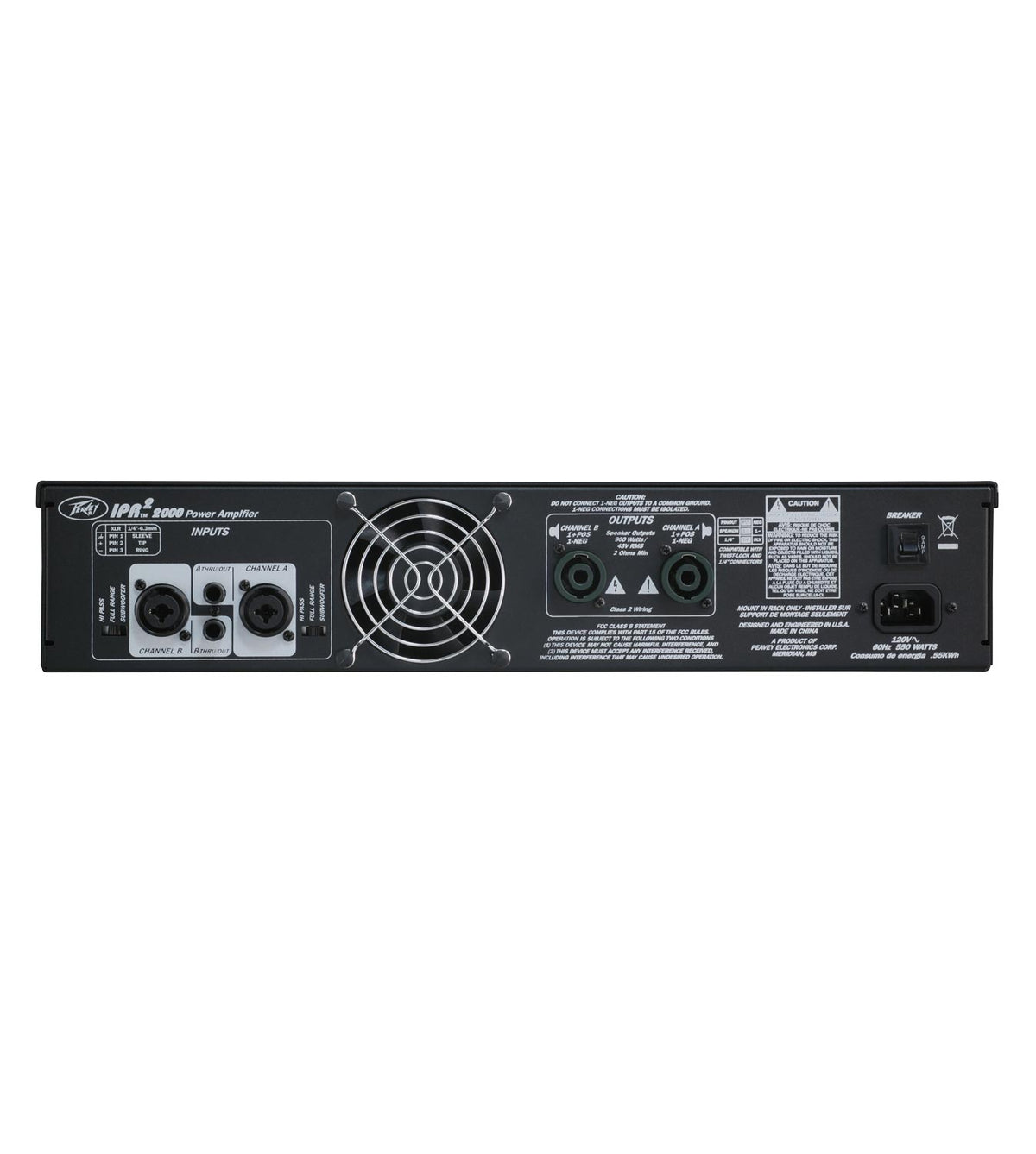 Peavey IPR2™ 2000 Lightweight Power Amp